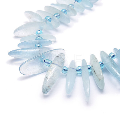 Natural Aquamarine Beads Strands G-E569-O05-1