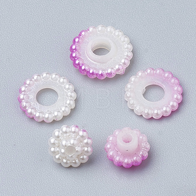 Imitation Pearl Acrylic Beads OACR-T004-10mm-12-1