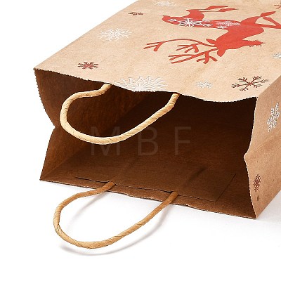 Christmas Theme Hot Stamping Rectangle Paper Bags X1-CARB-F011-02B-1