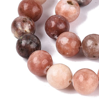 Natural Plum Blossom Jasper Beads Strands G-Q601-13A-02-1