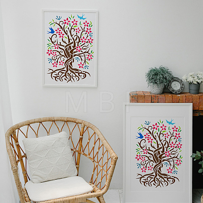 Plastic Drawing Painting Stencils Templates DIY-WH0396-406-1