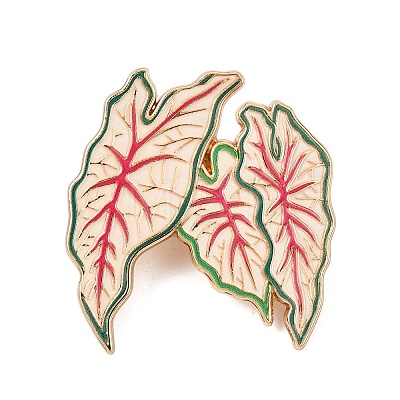 Caladium Leaf Enamel Pin AL-CBAA14E-02D-KCG-1