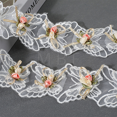 1 Yard Polyester Lace Trims SENE-CY0001-03-1
