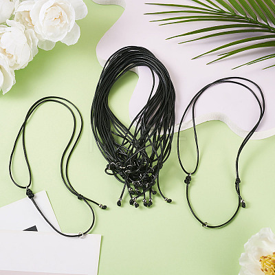 Waxed Polyester Cord Necklaces NJEW-TAC0022-05-1