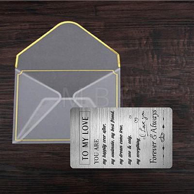 Rectangle 201 Stainless Steel Custom Thermal Transfer Wallet Card DIY-WH0252-036-1