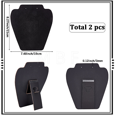 2Pcs Desktop Paper Necklace Display Stands NDIS-SC0001-03A-1