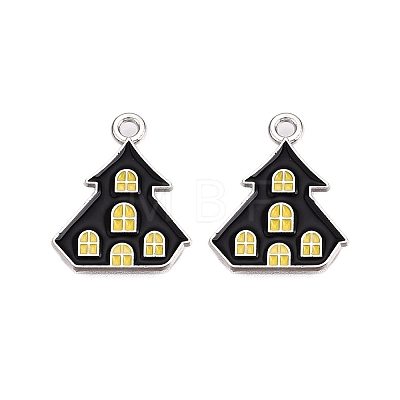 Halloween Theme Alloy Enamel Pendants ENAM-T020-08M-1