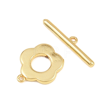 Brass Toggle Clasps KK-G548-31G-1