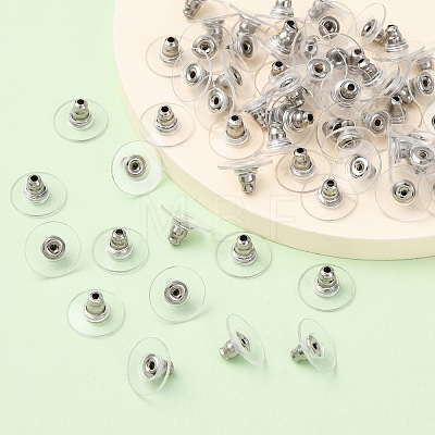 304 Stainless Steel Bullet Clutch Earring Backs STAS-Q189-02-1