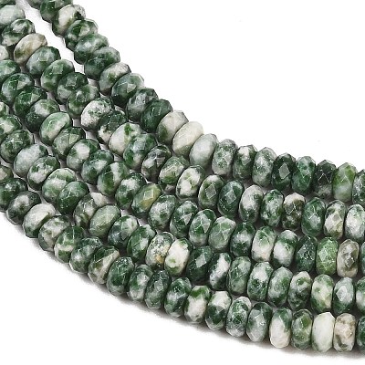 Natural Green Spot Jasper Beads Strands GG-CBAE4D4-A05-01-1