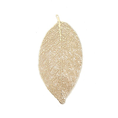 Rack Plating Brass Filigree Big Pendants KKC-K001-03KCG-1