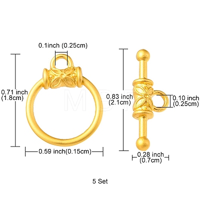 Alloy Toggle Clasps FIND-YW0002-21-1