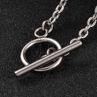 304 Stainless Steel Cable Chain Necklaces NJEW-JN01471-1