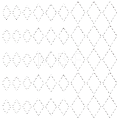 90Pcs 3 Styles 201 Stainless Steel Linking Rings STAS-UN0064-88-1