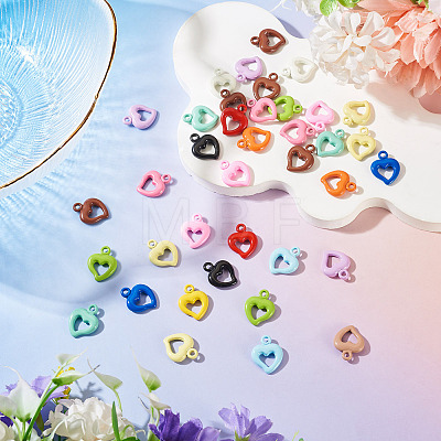 50Pcs Baking Paint Acrylic Pendants OACR-TA0004-83D-1