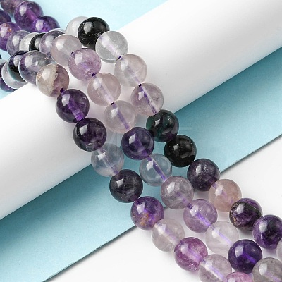 Natural Fluorite Beads Strands G-E598-02B-1