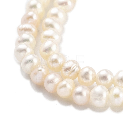 Natural Cultured Freshwater Pearl Beads Strands PEAR-C003-24-1