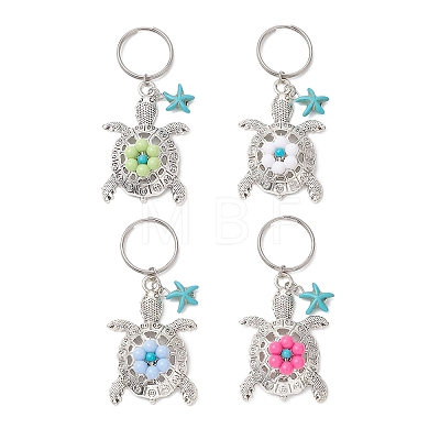 Tortoise Alloy & Acrylic Keychains KEYC-JKC01452-1