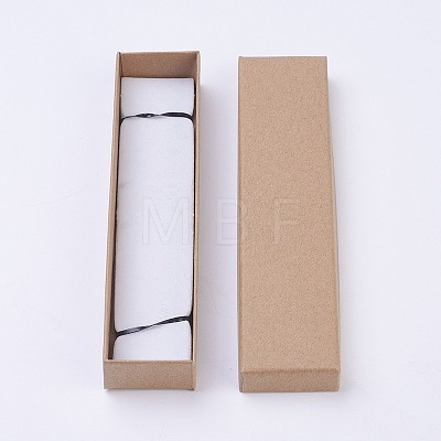 Kraft Paper Cardboard Jewelry Boxes CBOX-WH0001-C01-1