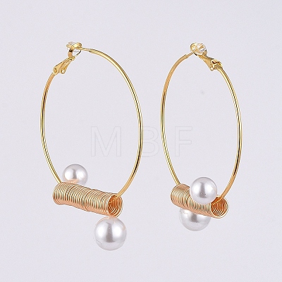 (Jewelry Parties Factory Sale)Brass Hoop Earrings EJEW-JE03939-1