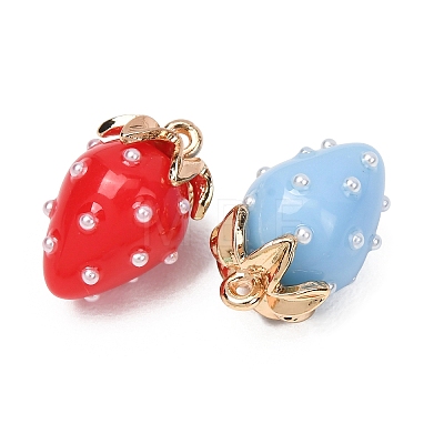 Opaque & Transparent Resin Pendants RE-CBA014D-01G-1