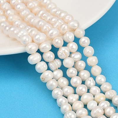 Natural Cultured Freshwater Pearl Beads Strands PEAR-I007-07X-10D-1