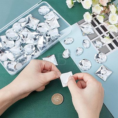 Fingerinspire 60Pcs 4 Style Extra Large Jewelry Sticker TACR-FG0001-16-1