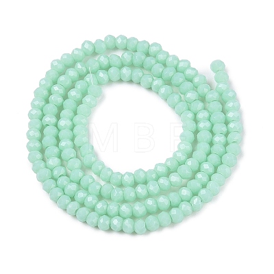 Opaque Solid Color Imitation Jade Glass Beads Strands EGLA-A044-P1mm-D14-1