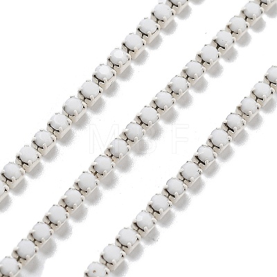 Iron Rhinestone Glass Cup Chain CH-U001-01S-1