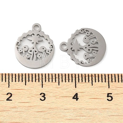 304 Stainless Steel Charms STAS-J042-07P-1