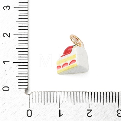 Spray Painted Brass Charms KK-CBAEB58-02C-1