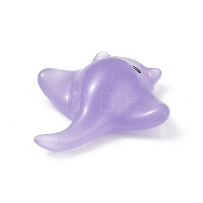 Luminous Resin Sea Animals Display Decoration X-DJEW-R007-02E-1