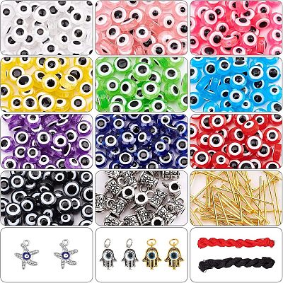  477Pcs Evil Eye Beads Kit for DIY Jewelry Making DIY-NB0006-17-1