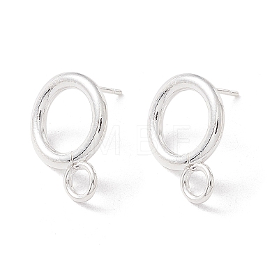 304 Stainless Steel Stud Earring Findings X-STAS-P308-02A-S-1