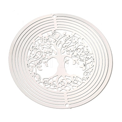 Tree of Life 201 Stainless Steel 3D Rotating Hanging Wind Spinner STAS-C166-05P-1