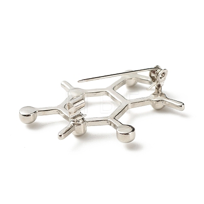 Hollow Chemistry Molecular Structure Brooch JEWB-C012-09E-1