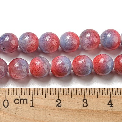 Dyed Natural White Jade Beads Strands G-F764-02D-1