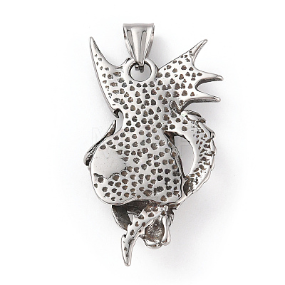 304 Stainless Steel Pendants STAS-A083-20AS-1