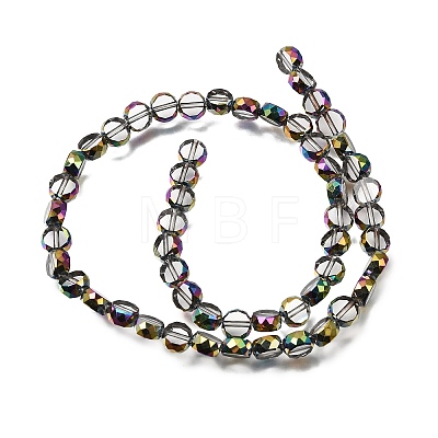Electroplated Transparent Glass Beads Strands GL-CBA98F0-06A-03-1