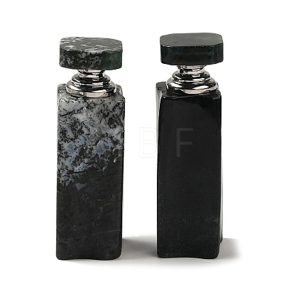 Natural Moss Agate Dropper Perfume Bottle DJEW-H010-01P-04-1