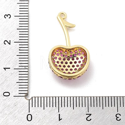 Brass Micro Pave Cubic Zirconia Pendants KK-L228-08G-02-1