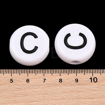 Opaque Acrylic European Beads AC-CBA3BDD-01C-1
