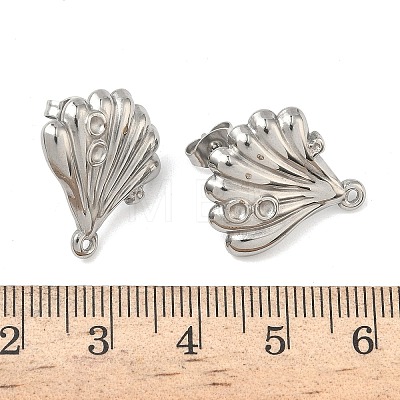 304 Stainless Steel Stud Earring Findings STAS-Z175-02P-01-1