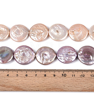 Natural Baroque Keshi Pearl Beads Strands PEAR-S018-20C-1