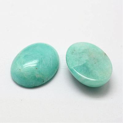 Oval Natural Amazonite Cabochons G-O147-02E-1