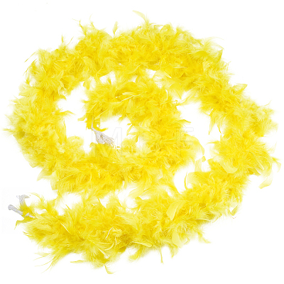 Turkey Feather Fluff Boa for Dancing DIY-WH0568-10B-1