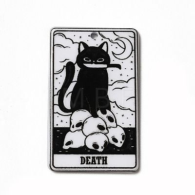 Tarot Theme Printed Acrylic Pendants MACR-G061-04E-1