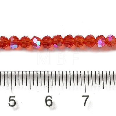 Electroplate Transparent Glass Beads Strands EGLA-A035-T3mm-L01-1