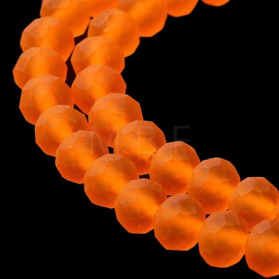 Transparent Glass Beads Strands X-EGLA-A034-T8mm-MD25-1