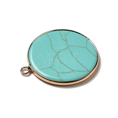 Synthetic Turquoise Dyed Pendants G-A213-01G-11-1